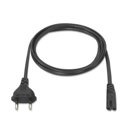 Aisens Cable de Alimentación Forma 8 CEE 7/16 Macho a C7 Hembra Negro 1,5m Aisens Cable de Alimentación Forma 8 CEE 7/16 Macho a C7 Hembra Negro 1,5m